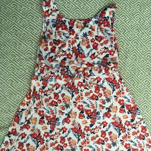 White/Pink Floral Dress